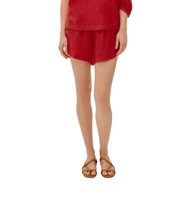 Labeca London Women's Capri Linen Shorts
