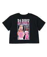 Barbie Girls Cropped Boxy T-Shirt and Bike Shorts Outfit Set