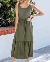 Cupshe Women's Mood Lift Green Midi Beach Dress