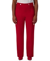 Kasper High-Rise Pull-On Rivet Pants, Regular & Plus