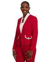 Kasper Framed Collarless Jacket, Regular & Plus