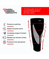 NonZero Gravity Titanium Calf Compression Sleeves (size 2XL)