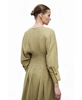Nocturne Women's Pleated Midi Dress