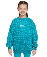 Nike Big Girls Sportswear Club Fleece Oversized Crewneck Sweatshirt