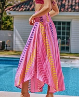 Cupshe Women's Vibrant Mood Chevron Cover-Up Sarong