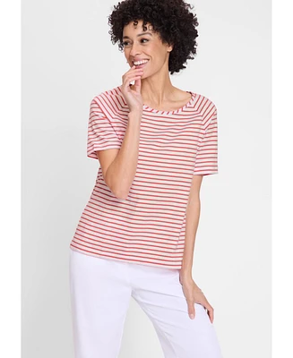 Olsen Women's Classic Striped T-Shirt