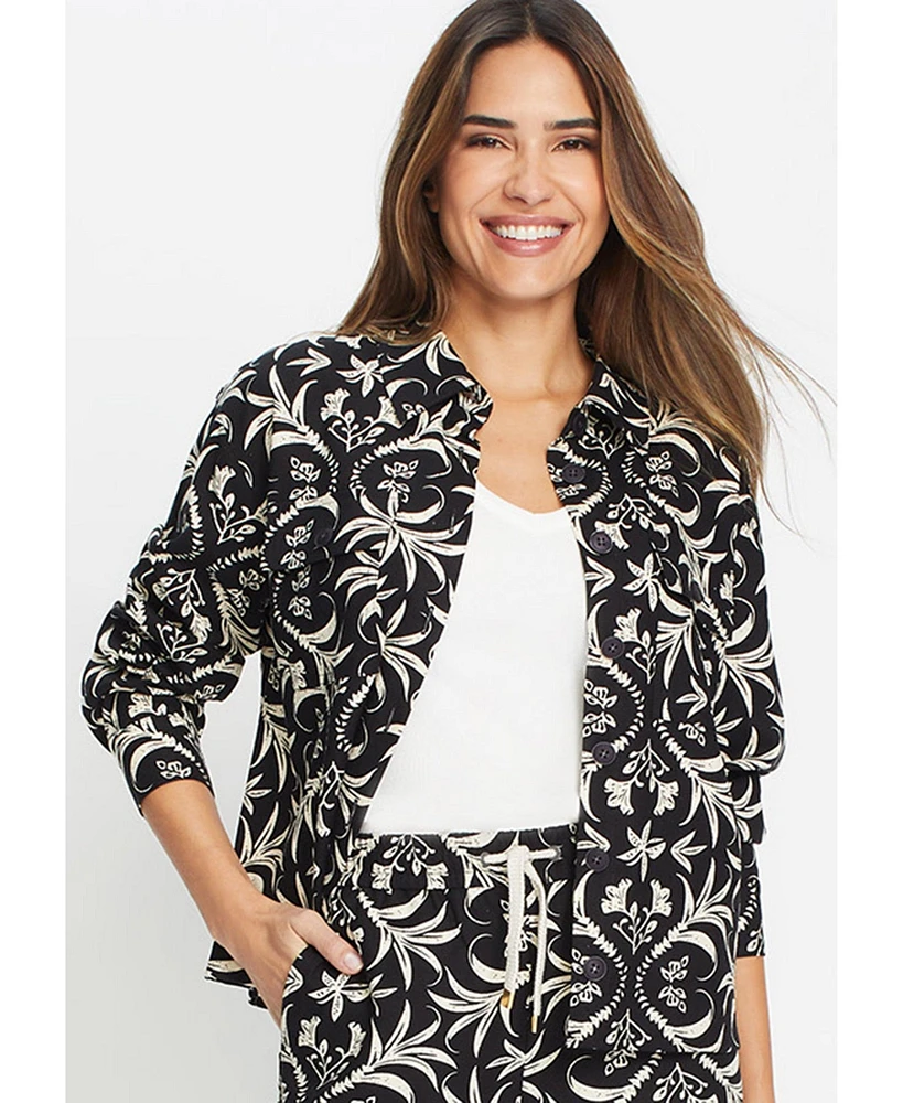 Olsen Women's Ornamental Print Jacket