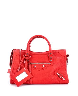 Pre-Owned Balenciaga Small City Classic Studs Bag Leather