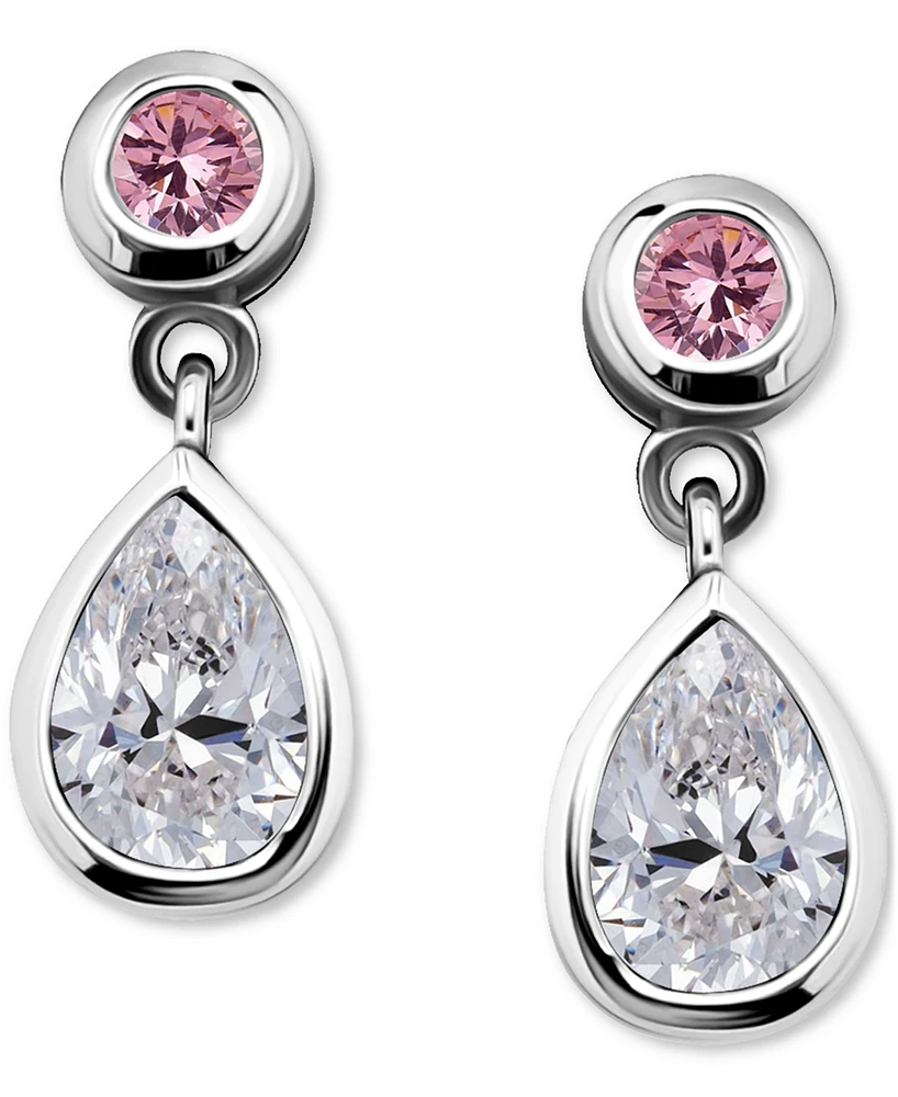 Giani Bernini Cubic Zirconia Drop Earrings Sterling Silver (also 18k Gold over Silver), Exclusively at Macy's
