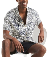 Beach Boys x Nautica Men's Printed Camp Shirt