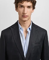 Mango Men's Linen Slim-Fit Amalfi Suit Blazer