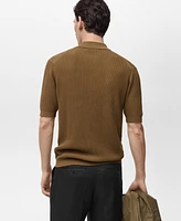 Mango Men's Structured Knitted Shirt