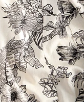 London Times Women's Godet Floral-Print V-Neck A-Line Dress