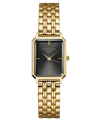 Rosefield Octagon Xs Women's Gold Tone Stainless Steel Bracelet Watch 24mm