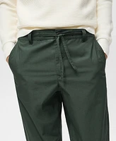 Mango Men's Adjustable Drawstring Cotton Pants
