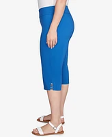 Ruby Rd. Plus Ladder Hem Americana Clamdigger Capri Pants