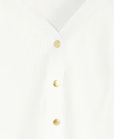 On 34th Women's Snap-Front T-Shirt, Exclusively at Macy's