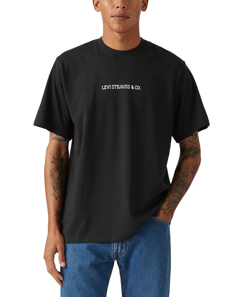Levi's Men's Relaxed Fit Short Sleeve Crewneck Logo Graphic T-Shirt