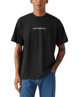Levi's Men's Relaxed Fit Short Sleeve Logo Graphic Crewneck T-Shirt