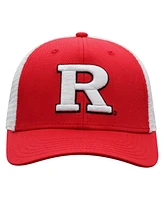 Top of the World Men's Scarlet/White Rutgers Scarlet Knights Victory Baseline Adjustable Trucker Hat
