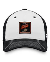 Fanatics Men's Black/White Anaheim Ducks Block Party Snapback Hat