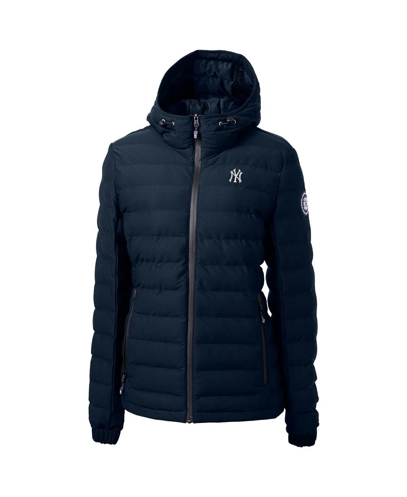 Cutter & Buck Women's Navy New York Yankees Mission Ridge Puffer Full-Zip Jacket