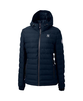 Cutter & Buck Women's Navy New York Yankees Mission Ridge Puffer Full-Zip Jacket