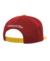 Mitchell & Ness Men's Crimson/Gold Tuskegee Golden Tigers Logo Bill Snapback Hat