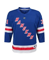 Outerstuff Big Boys and Girls Igor Shesterkin Blue New York Rangers Home Replica Player Jersey
