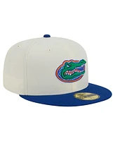 New Era Men's Cream Florida Gators Chrome 59FIFTY Fitted Hat