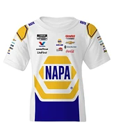 Hendrick Motorsports Team Collection Big Boys and Girls White Chase Elliott Napa Uniform T-Shirt