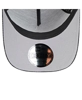 New Era Men's Black Los Angeles Lakers Midnight Ink Tonal A-Frame Trucker 9FORTY Adjustable Hat