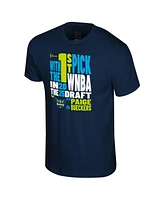 Stadium Essentials Men's and Women's Paige Bueckers Navy Dallas Wings 2025 Wnba Draft 1st Overall Pick Verbiage T-Shirt