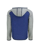 Cutter & Buck Men's Royal/Heather Gray Los Angeles Dodgers Mainsail Full-Zip Hooded Jacket