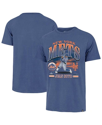'47 Brand Men's Juan Soto Royal New York Mets Big & Tall Distressed T-Shirt