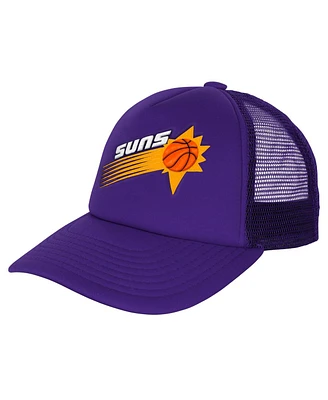 Mitchell & Ness Big Boys and Girls Purple Phoenix Suns Core Evergreen Trucker Adjustable Hat