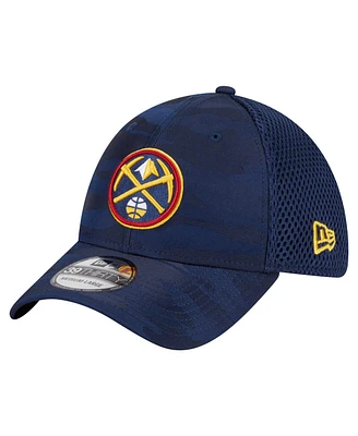 New Era Men's Navy Denver Nuggets Subtle Camo 39THIRTY Flex Hat
