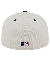 New Era Men's Cream/Black Chicago White Sox Two-Tone Corduroy 59FIFTY Fitted Hat