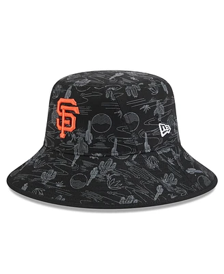 New Era Men's Black San Francisco Giants 2025 Spring Training All Over Print Bucket Hat
