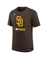 Nike Big Boys and Girls Brown San Diego Padres Authentic Collection Velocity Performance T-Shirt