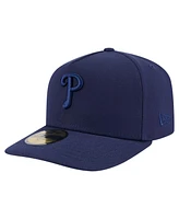 New Era Men's Navy Philadelphia Phillies Color Pack A-Frame 59FIFTY Fitted Hat