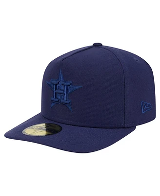 New Era Men's Navy Houston Astros Color Pack A-Frame 59FIFTY Fitted Hat