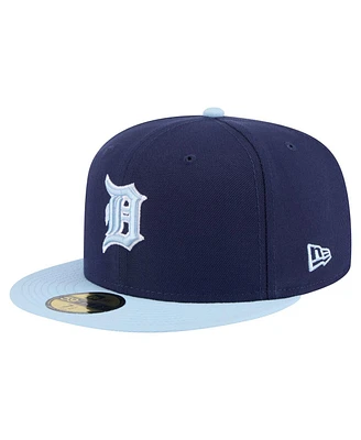 New Era Men's Navy/Light Blue Detroit Tigers Color Pack 2-Tone 59FIFTY Fitted Hat