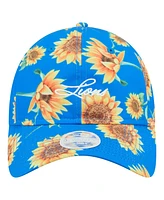 New Era Women's Blue Detroit Lions Adventure Sunflower 9TWENTY Adjustable Hat