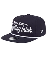New Era Men's Navy Notre Dame Fighting Irish Adventure Team Text Golfer Snapback Hat