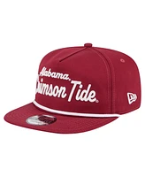 New Era Men's Crimson Alabama Crimson Tide Adventure Team Text Golfer Snapback Hat