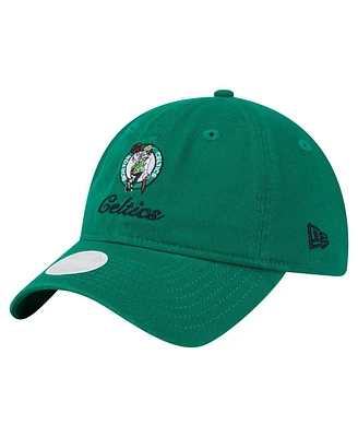 New Era Women's Kelly Green Boston Celtics Gameday Preppy 9TWENTY Adjustable Hat