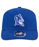 New Era Men's Royal Duke Blue Devils Primary 9SEVENTY Trucker Stretch-Snap Hat