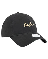 New Era Women's Black Lafc Script 9TWENTY Adjustable Hat