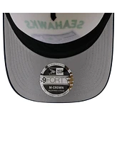 New Era Men's Cream/College Navy Seattle Seahawks 2025 Nfl Draft 9FORTY A-Frame M-Crown Adjustable Hat
